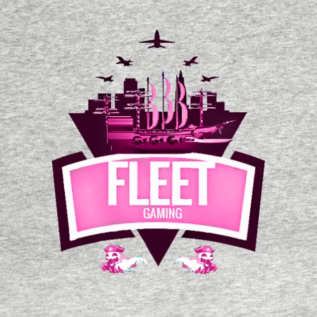 Fleet gaming Ruby heart logo T-Shirt PINK by FleetGaming